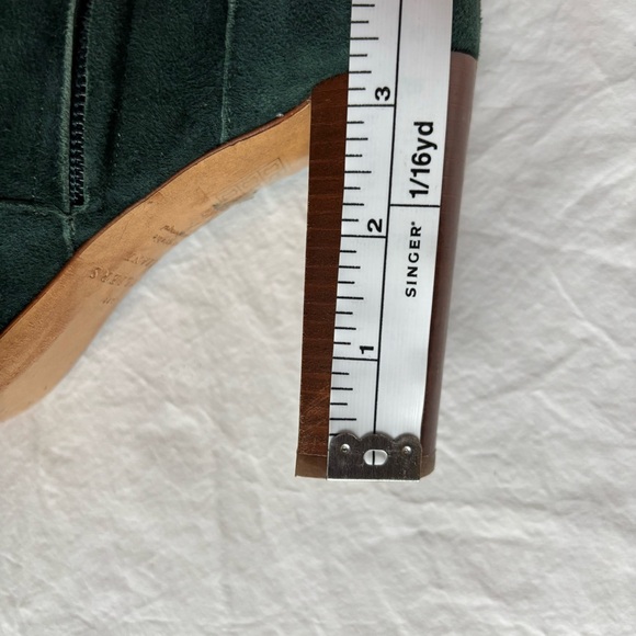 Sézane High Julieta Boots in Forest Green Suede Size 40/9 - Picture 12 of 12